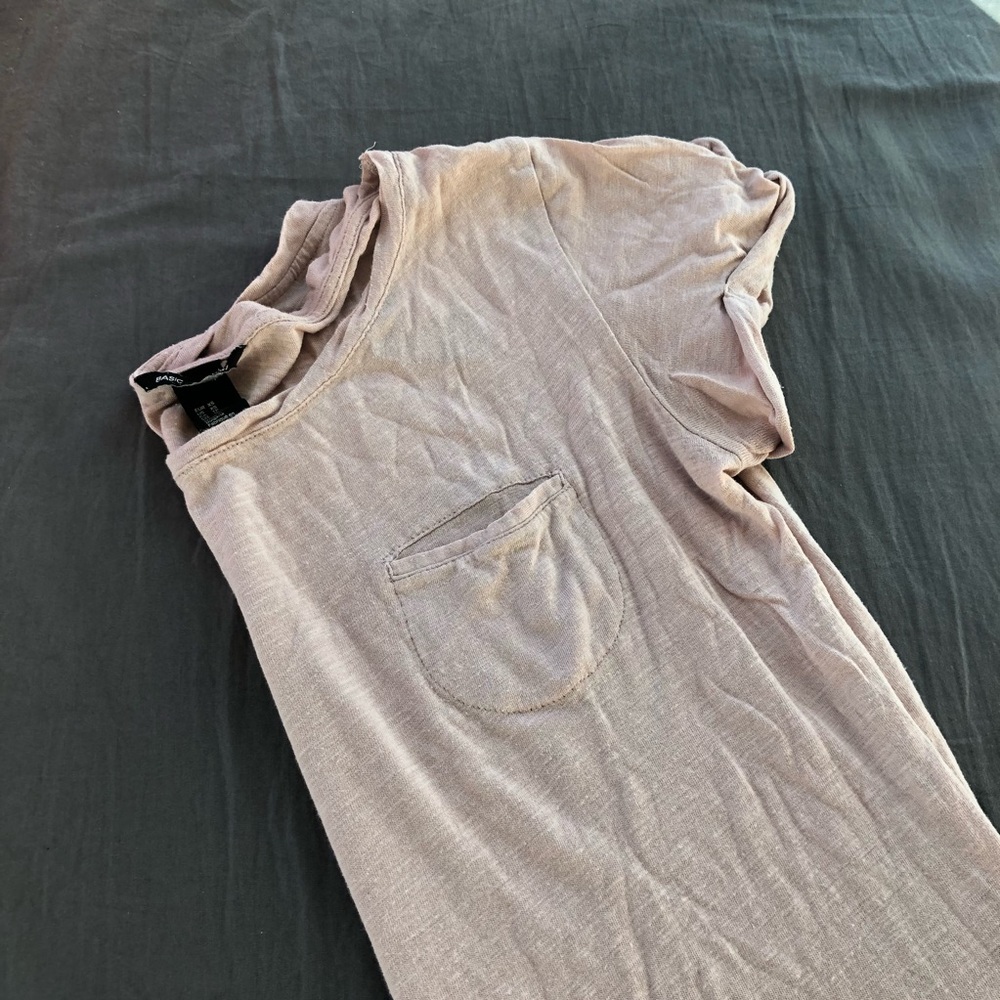 H&M blush pink tee